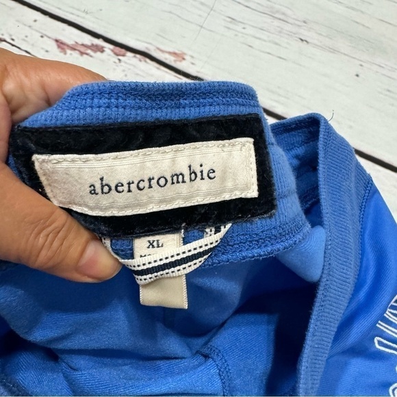 Abercrombie kids blue track pants 2 stripes on sides size XL Vintage Y2K EUC - Picture 6 of 11